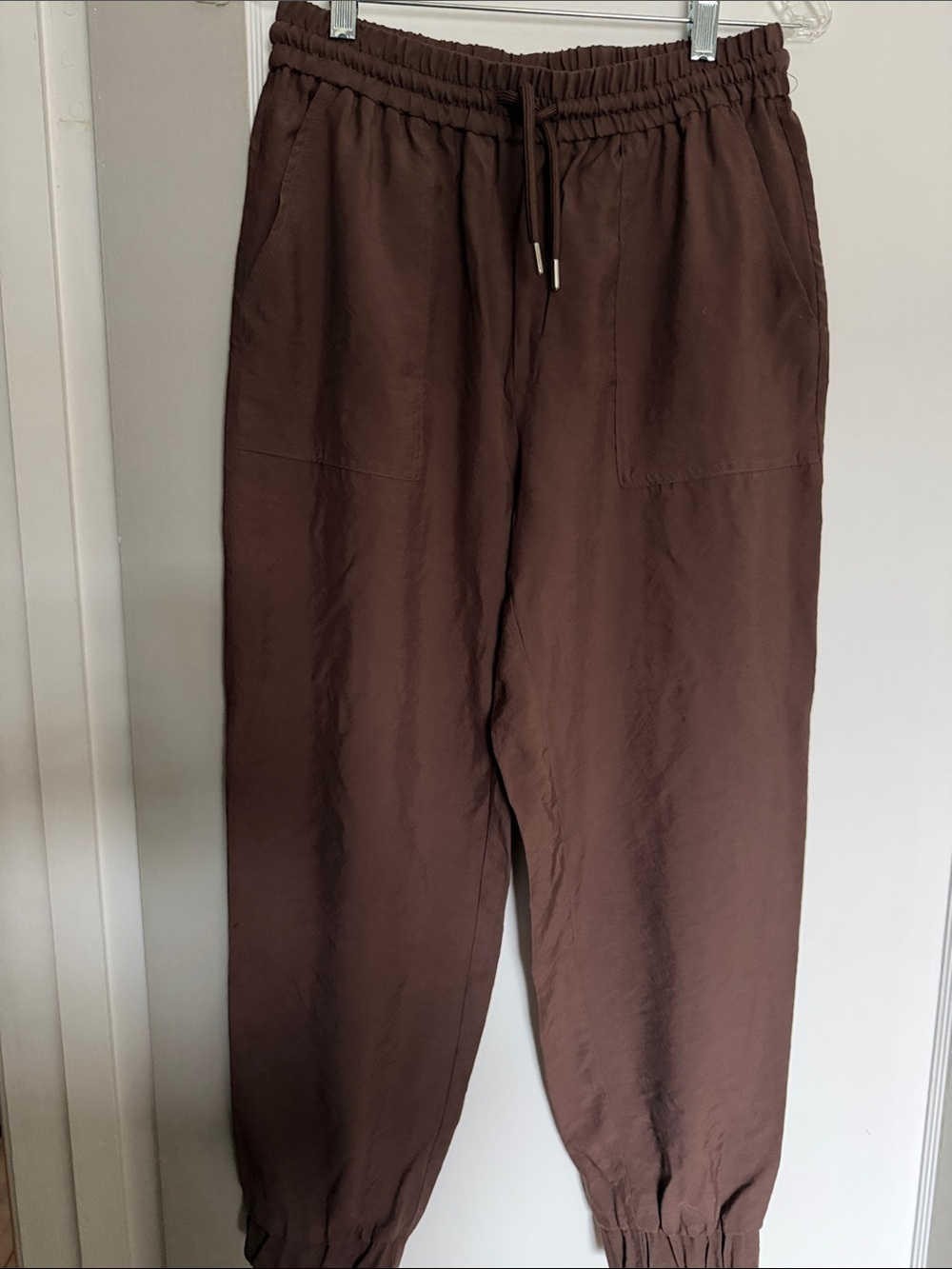 NWOT ZARA Brown Relaxed Jogger Pants - Elastic Waist